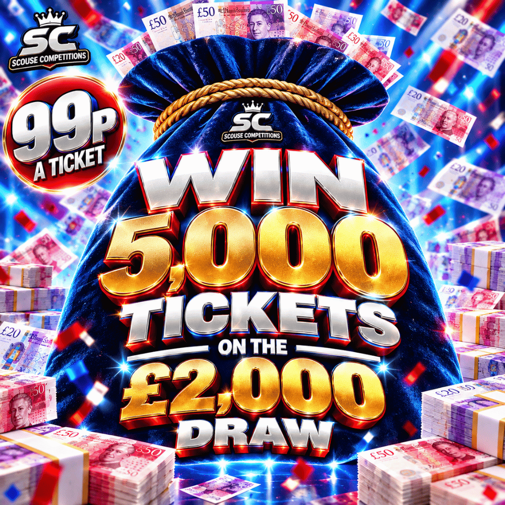 WIN 5,000 TICKETS IN THE £2,000 DRAW #5 *AUTO DRAW*