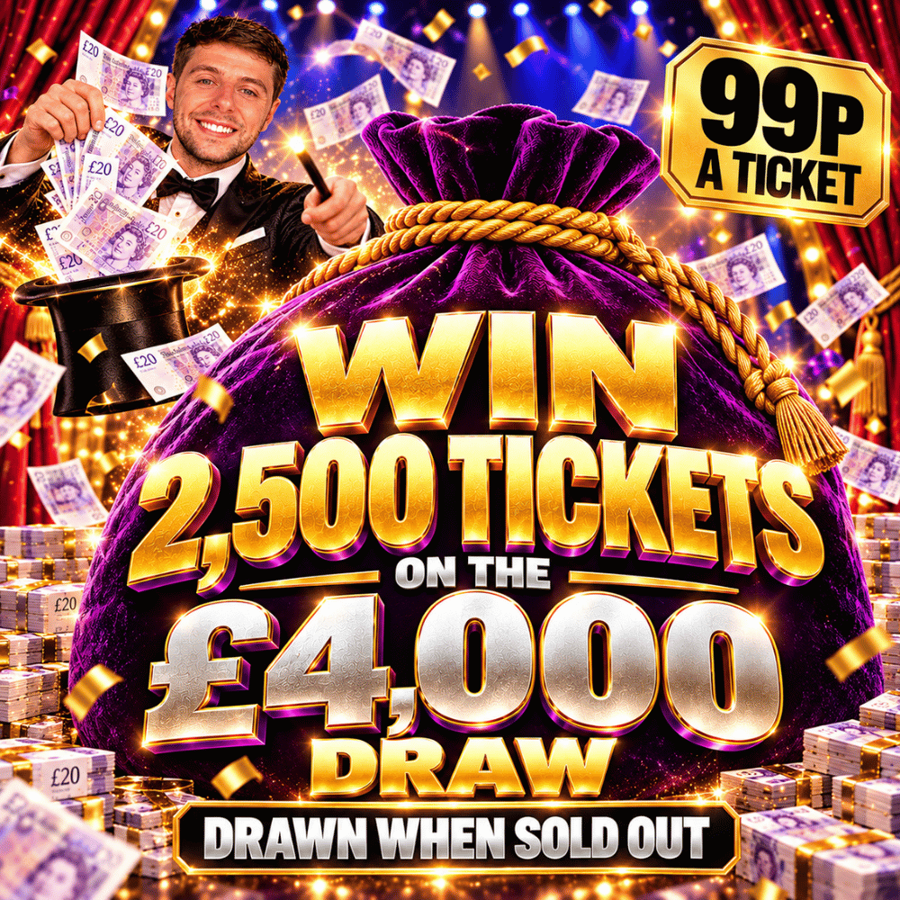WIN 2,500 TICKETS ON THE £4,000 DRAW #1 *AUTO DRAW*