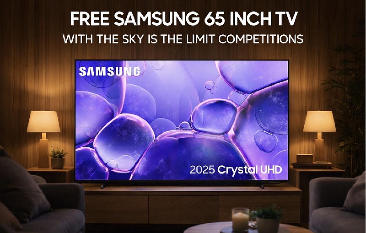 FREE CUSTOMER LOYALTY PRIZE 65 INCH SAMSUNG TV