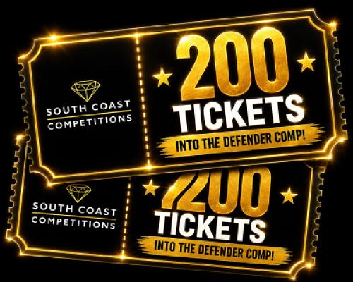 200 Tickets into the defender competition!
