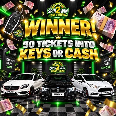 50 TICKETS INTO KEYS OR CASH