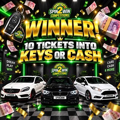 10 TICKETS INTO KEYS OR CASH