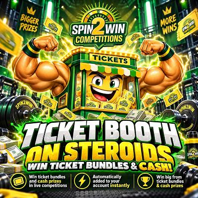 10 TICKETS INTO KEYS OR CASH 