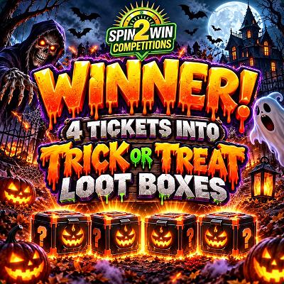 4 TICKETS INTO TRICK OR TREAT LOOT BOXES