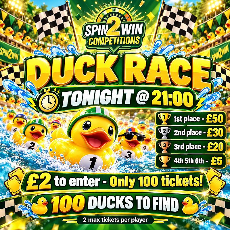 Duck Race - LIVE ON FACEBOOK