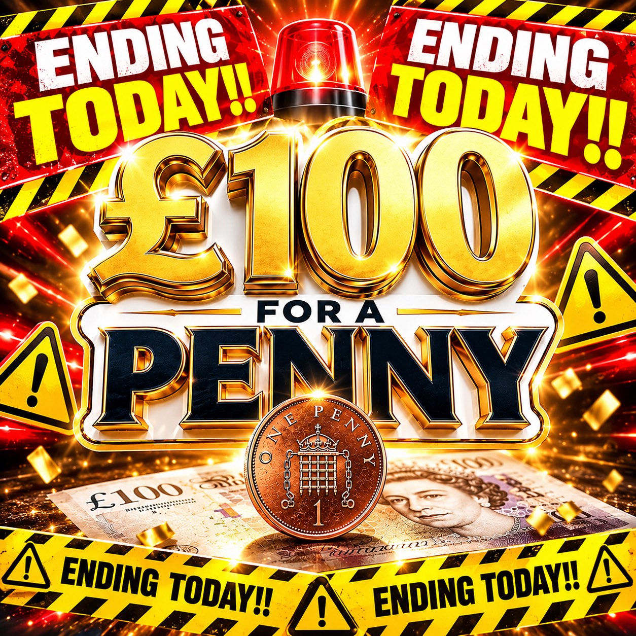 £100 for a penny! Autodraw Wednesday