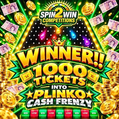 1000 TICKETS INTO PLINKO