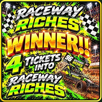 4 TICKETS INTO RACEWAY RICHES 
