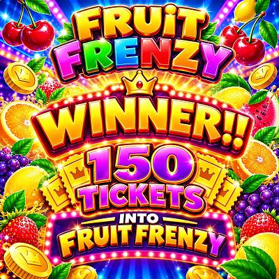 150 TICKETS INTO FRUIT FRENZY