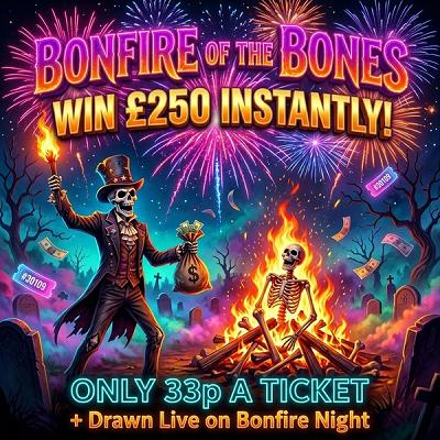 50 Bonfire Tickets (worth £16.50)
