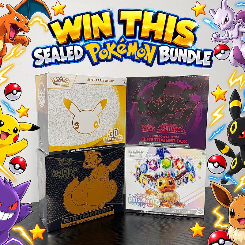 WIN 4x Sealed Pokémon ETBs