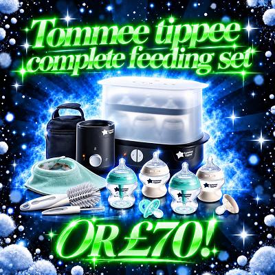 TOMMEE TIPPEE COMPLETE FEEDING SET OR £70!