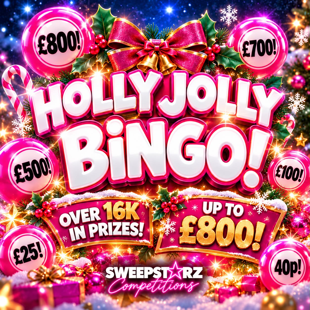 🎄🎅 HOLLY JOLLY BINGO!! 🎅🎄