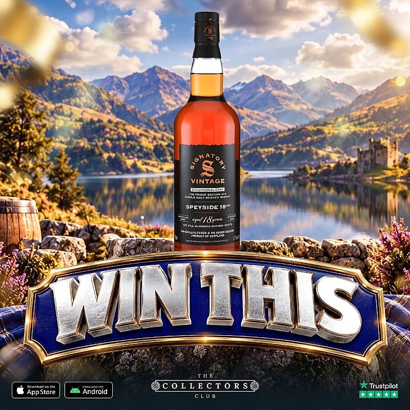 WIN THIS Speyside M 2008 18 Year Old Signatory 100 Proof 18!