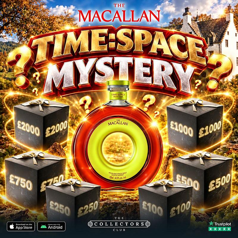 THE TIME:SPACE MYSTERY! WIN THE BRAND NEW MACALLAN TIME:SPACE + £30K OF MYSTERY BOX INSTANT WINS!