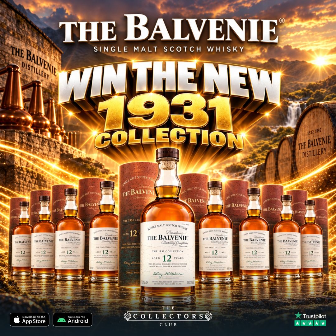 WIN THE BRAND NEW BALVENIE 1931 COLLECTION 12 YEAR OLD! 25 BOTTLES TO BE WON!