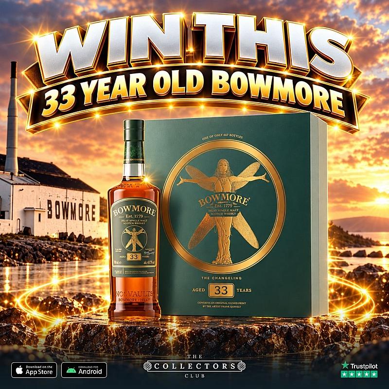 WIN THIS BOWMORE 33 YEAR OLD - THE CHANGELING - FRANK QUITELY - RARE BOTTLE!