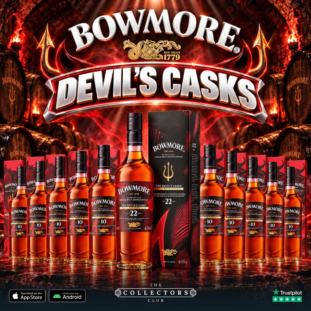WIN THE BRAND NEW DEVIL'S CASKS 22YO BOWMORE! 20 MORE DEVILS CASK BOTTLES TO BE WON!