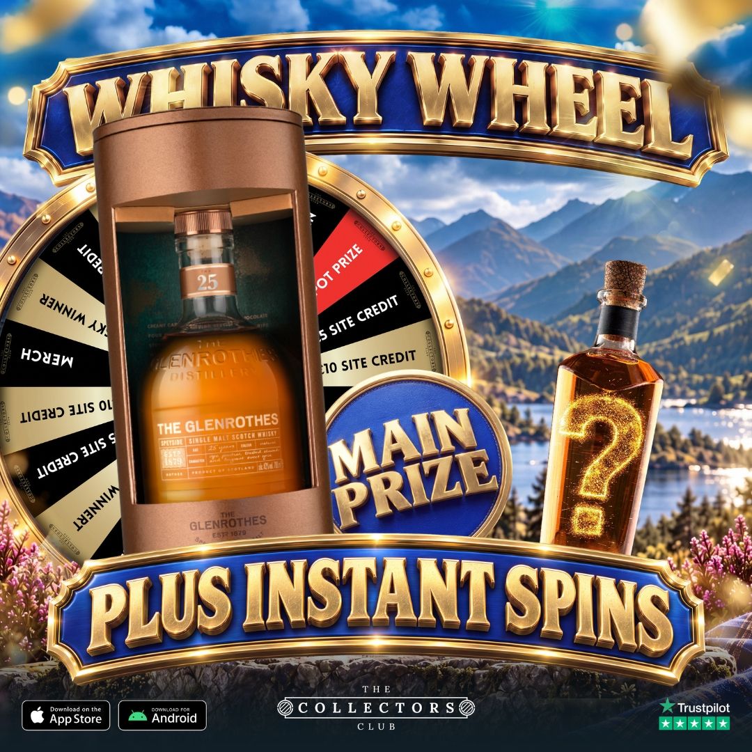 THE WHEEL OF WHISKY! WIN GLENROTHES 25 YEAR OLD + 10 BONUS WIN SPINS!