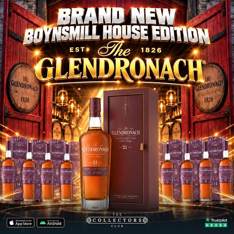 WIN GLENDRONACH BRAND NEW 14YO BOYNSMILL HOUSE EDITION + BONUS END PRIZE GLENDRONACH 21YO!