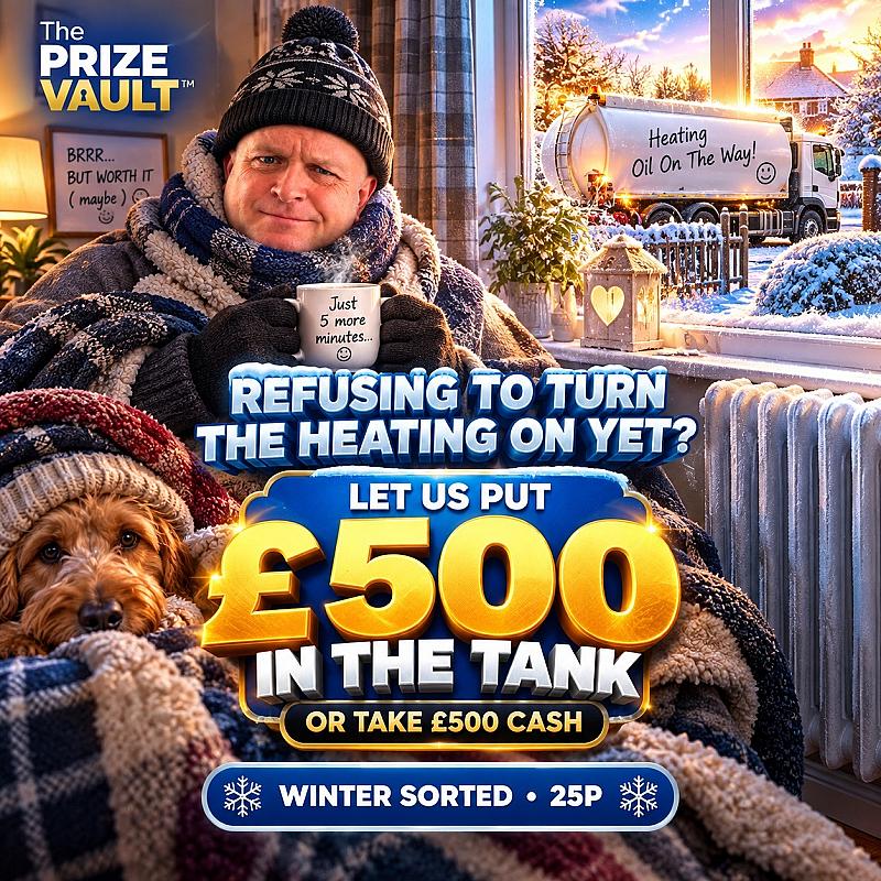 WINTER SORTED – £500 Heating Oil or £500 Cash