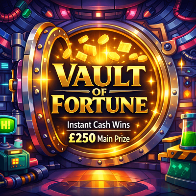 🔐💰£250 instant wins Vault of Fortune💰🔐