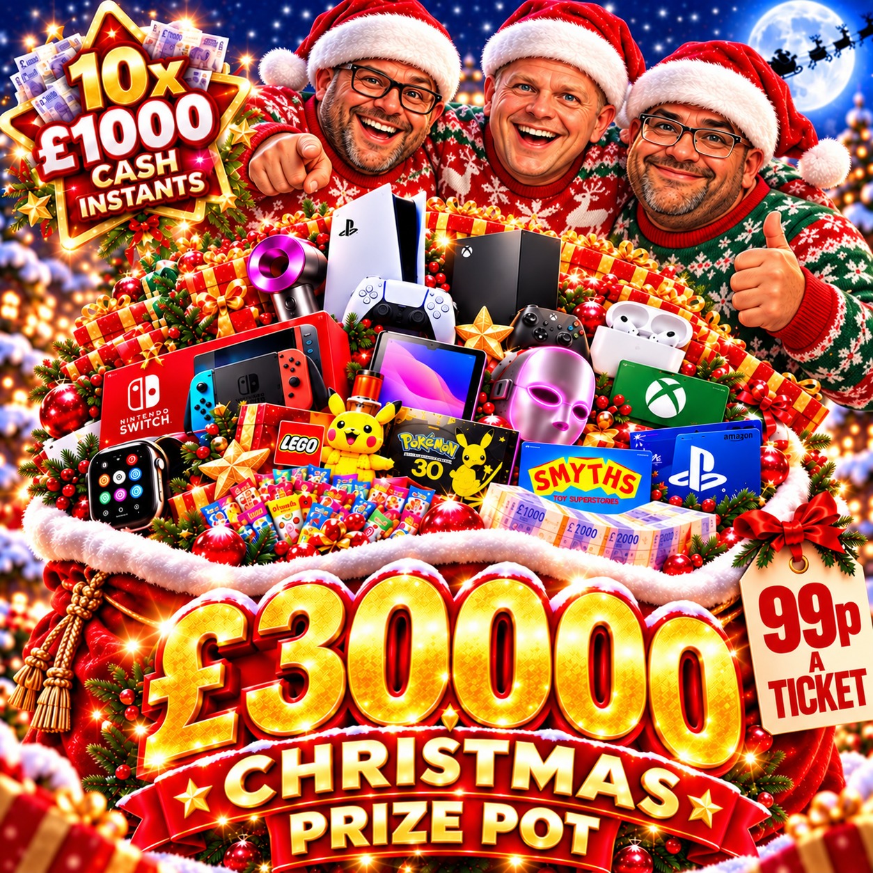 All Prizes Have Cash Alts 🎅🏻