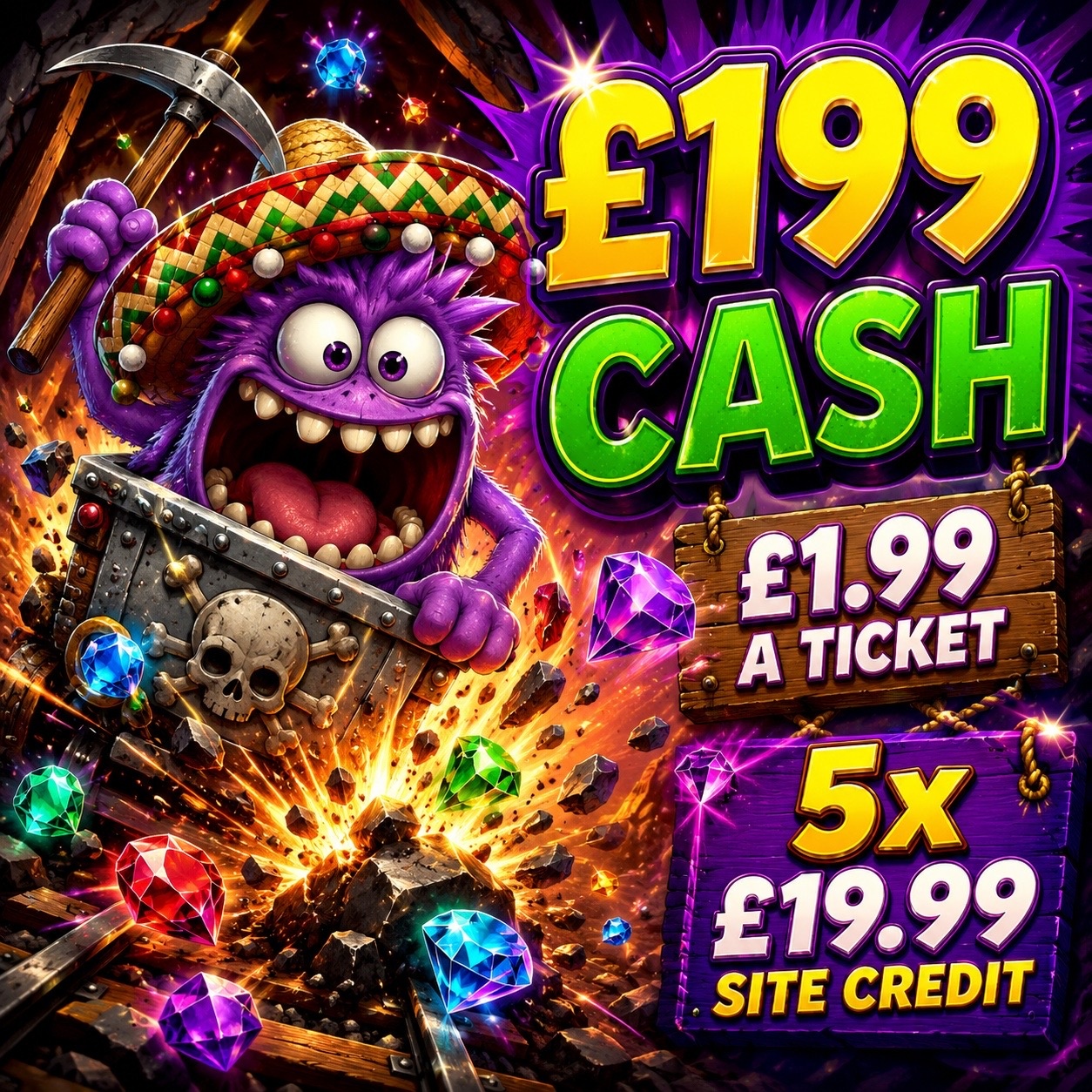 £199 Cash Only 250 Tickets 🎟️ 💎