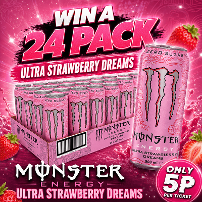 Win A 24 Pack Of Monster Energy Ultra Strawberry Dreams