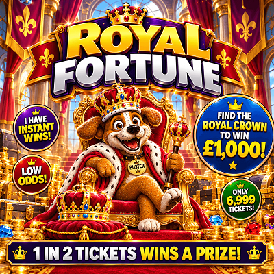 Royal Fortune 👑 - Win £1000. LOW Tickets 