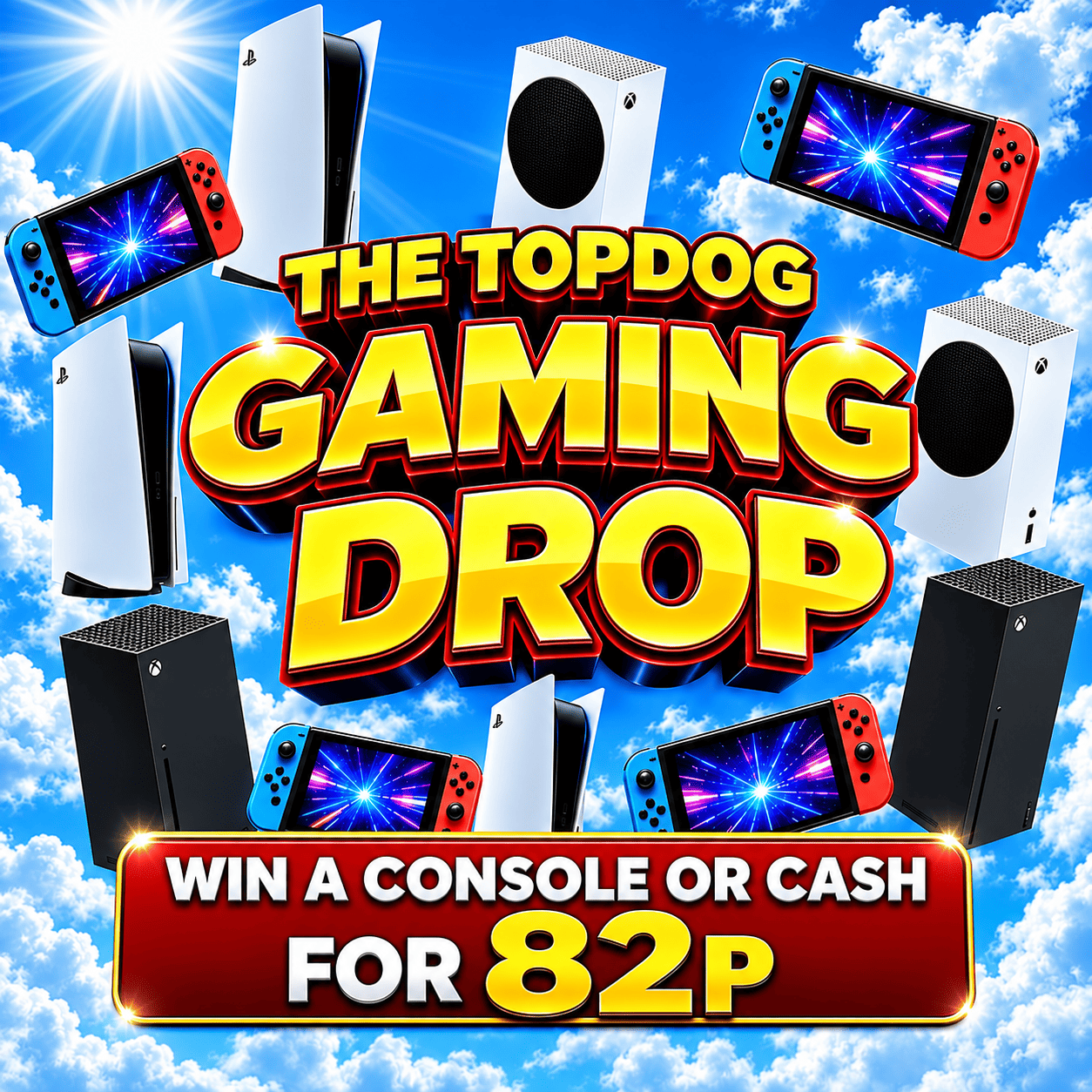 The TopDog Gaming Drop - Win A Console Or Cash