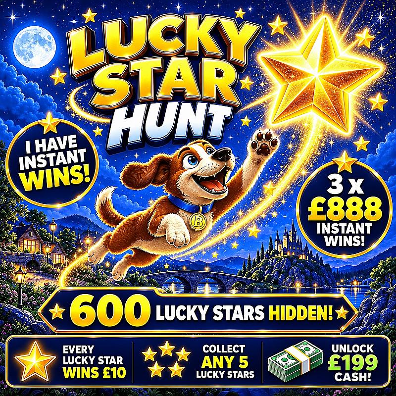 LUCKY STAR HUNT ⭐ FIND THE STARS. UNLOCK THE BONUS.