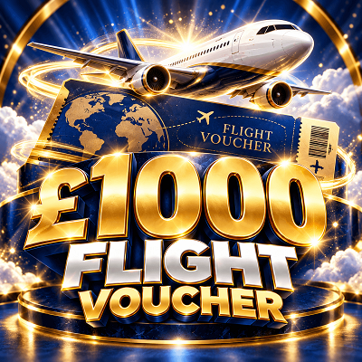 £1,000 Flight Voucher