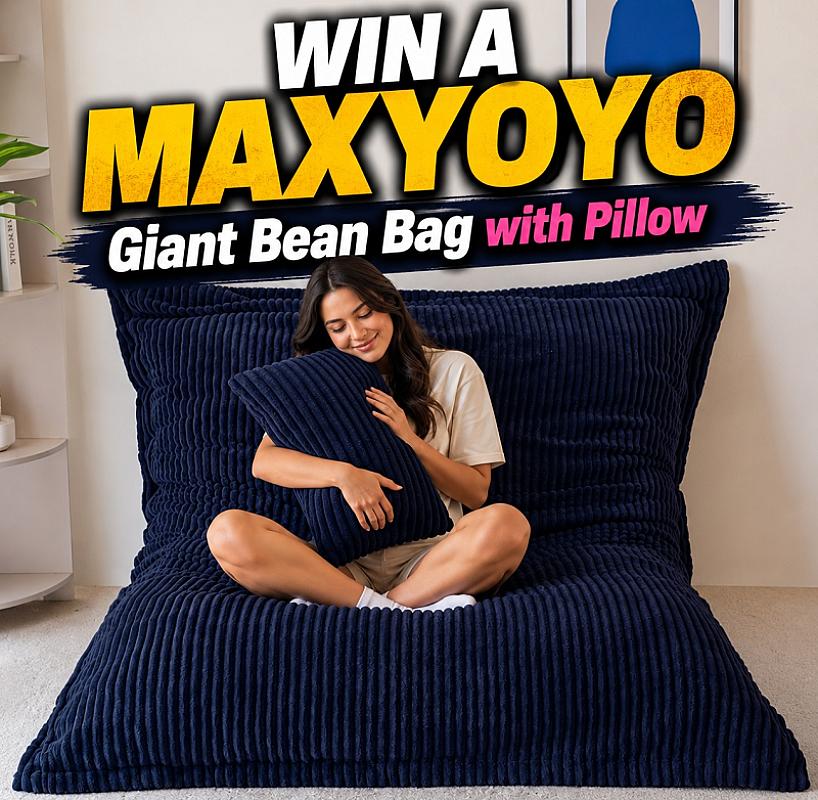 WIN A MAXYOYO Giant Bean Bag with Pillow