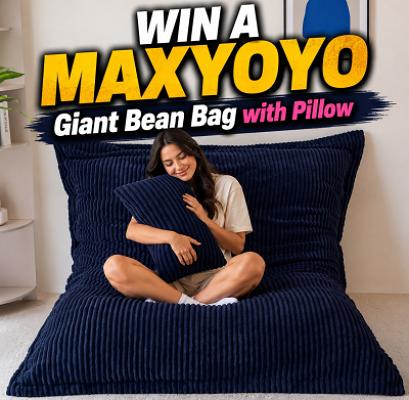 WIN A MAXYOYO Giant Bean Bag with Pillow