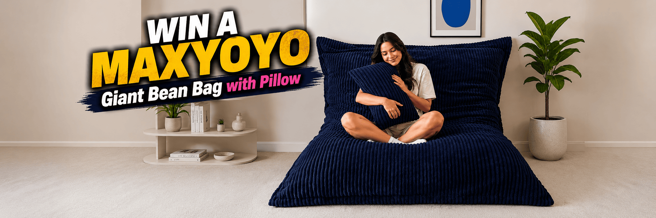 WIN A MAXYOYO Giant Bean Bag with Pillow
