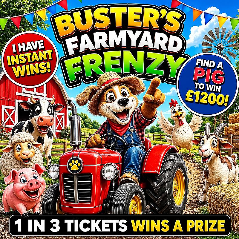 Buster's Farmyard Frenzy - Find A Pig To Win £1200