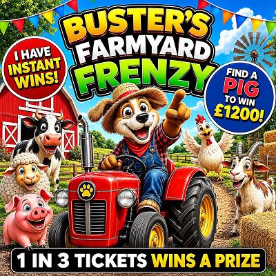 Buster's Farmyard Frenzy - Find A Pig To Win £1200