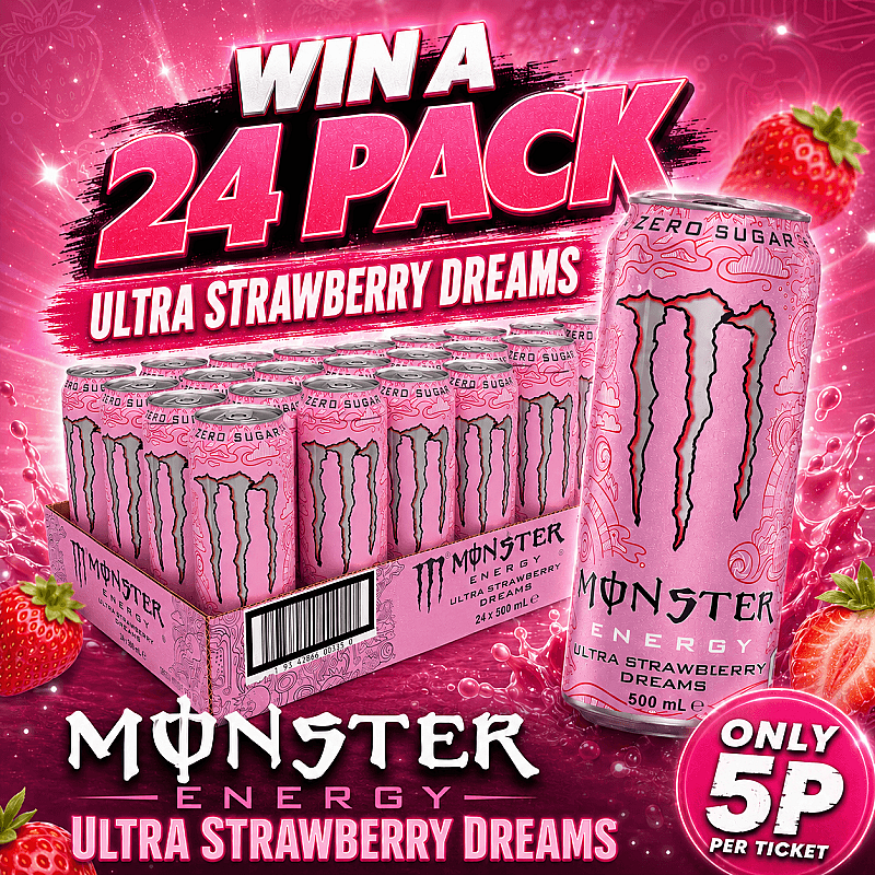 Win A 24 Pack Of Monster Energy Ultra Strawberry Dreams