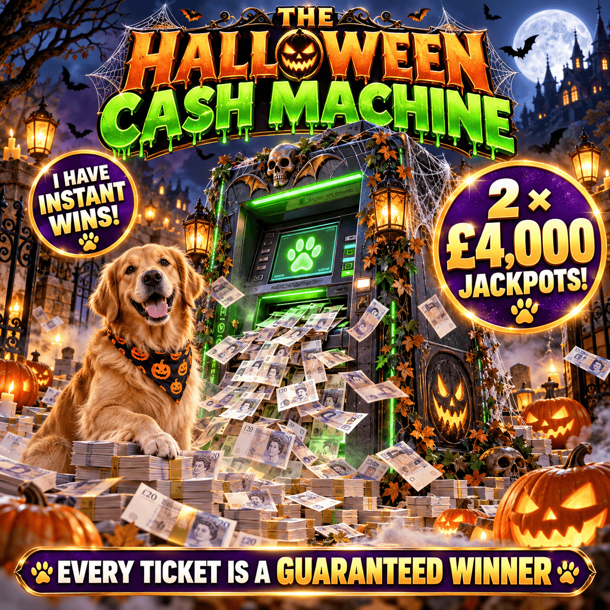 The Halloween Cash Machine - Win Up To £4000