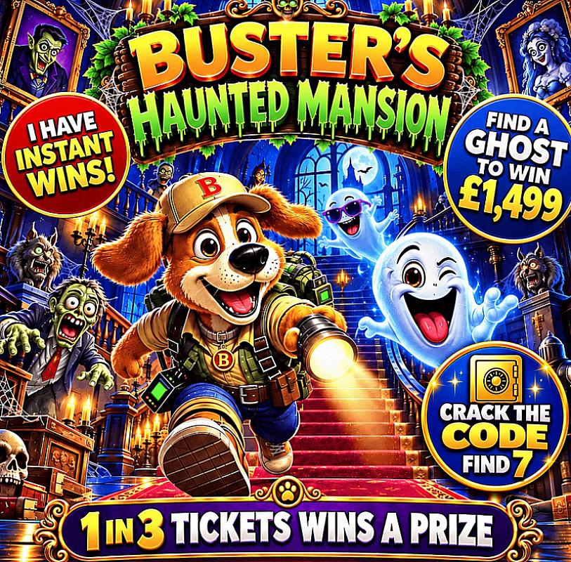 Buster's Haunted Mansion -👻 Find A Ghost. Win £1499