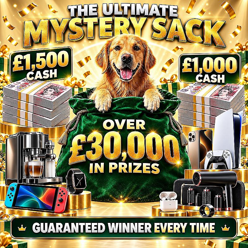 The Ultimate Mystery Sack - Over £30,000 of Instant Wins