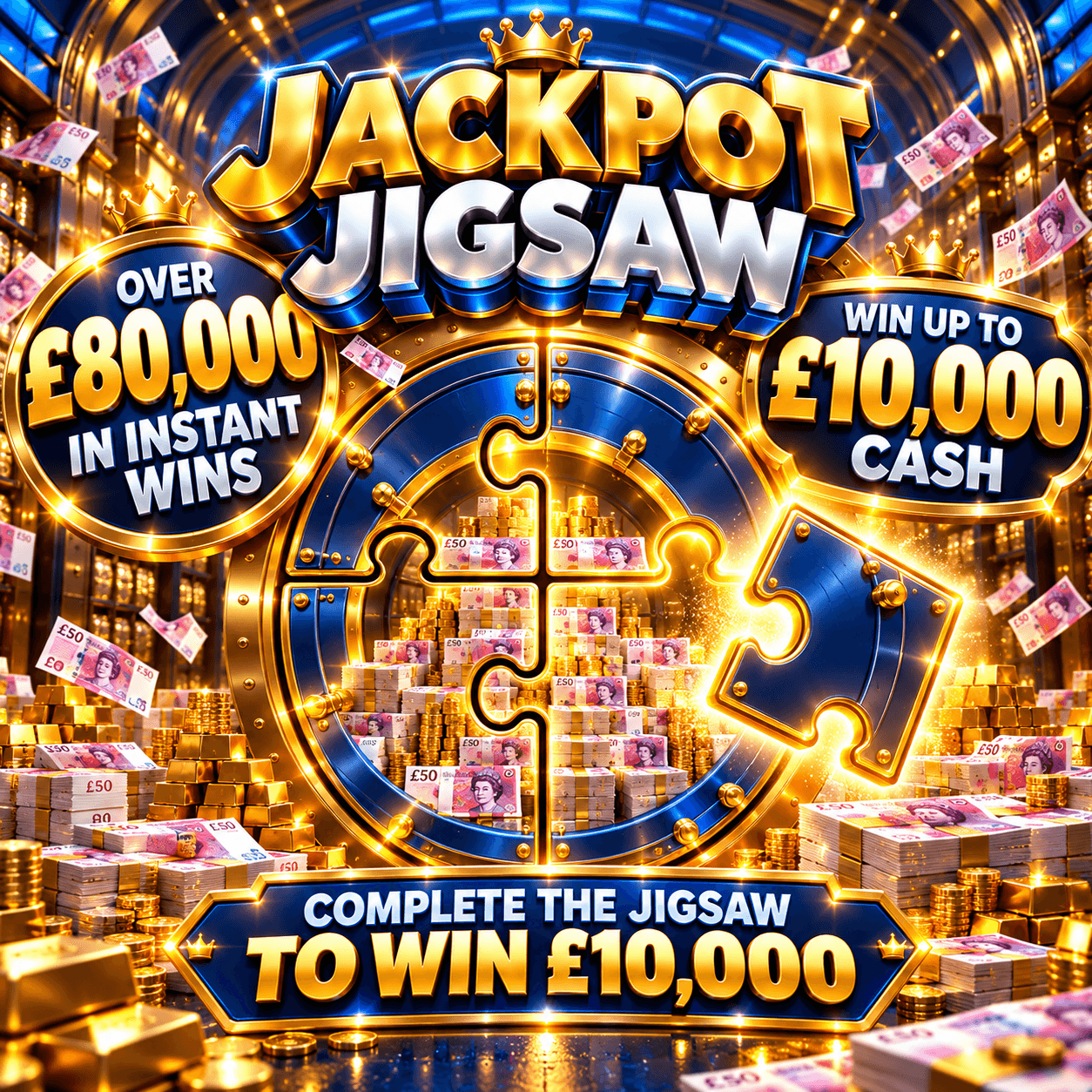 Jackpot Jigsaw - Over £80,000 In Instant Wins