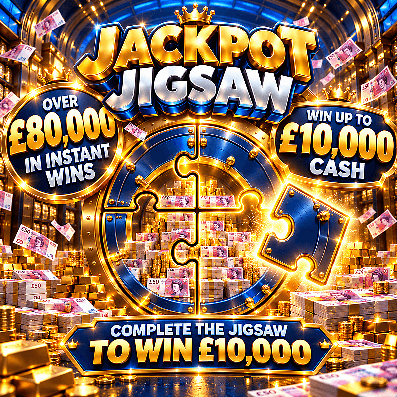 Jackpot Jigsaw - Over £80,000 In Instant Wins
