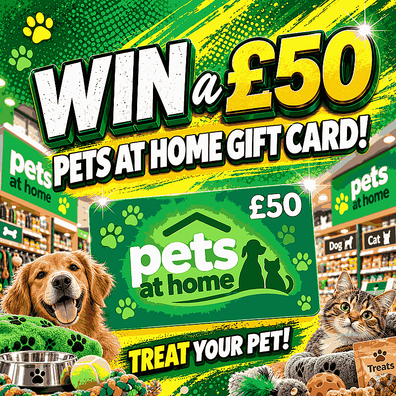 Win a £50 Pets At Home Gift Card