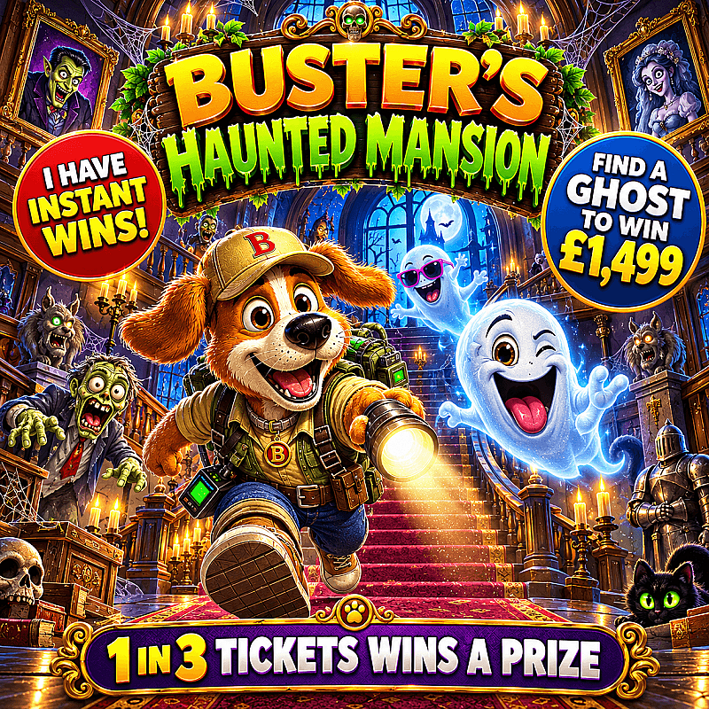 Buster's Haunted Mansion -👻 Find A Ghost. Win £1499