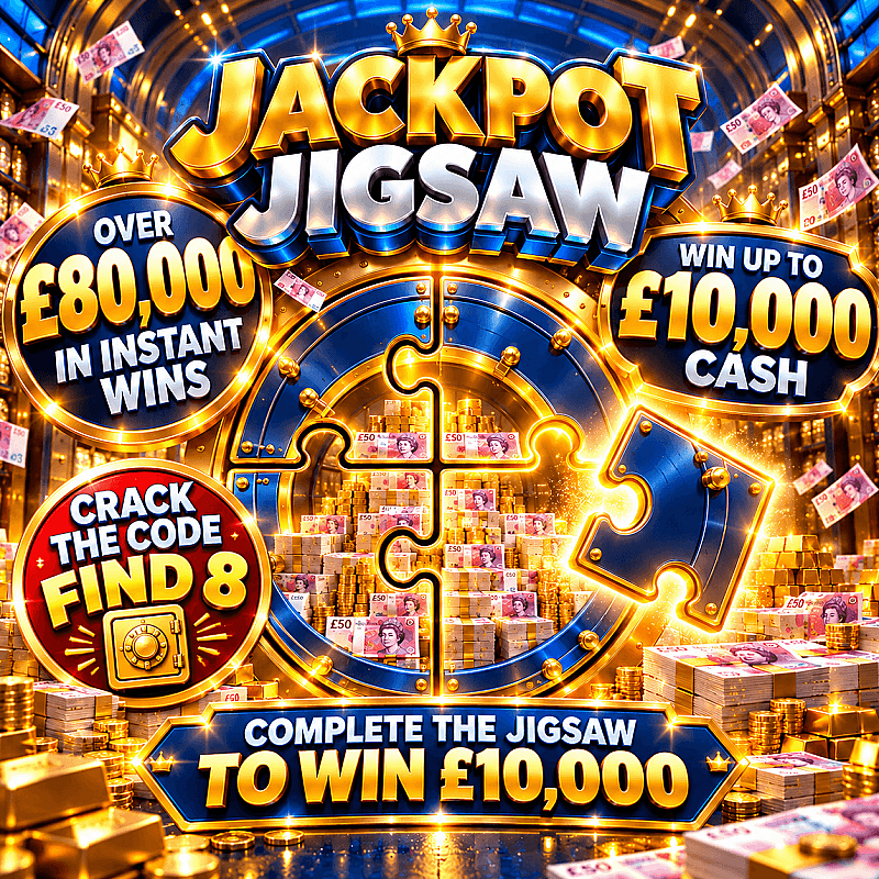 Jackpot Jigsaw - Over £80,000 In Instant Wins