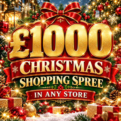 £1000 CHRISTMAS SHOPPING SPREE IN ANY STORE