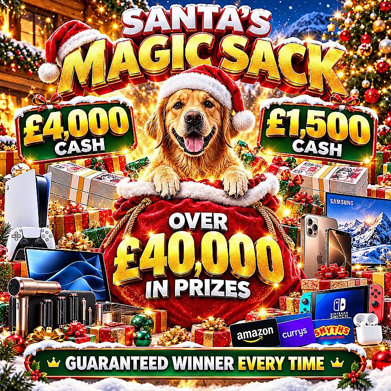 Santa's Magic Sack - Over £40,000 Of Instant Wins