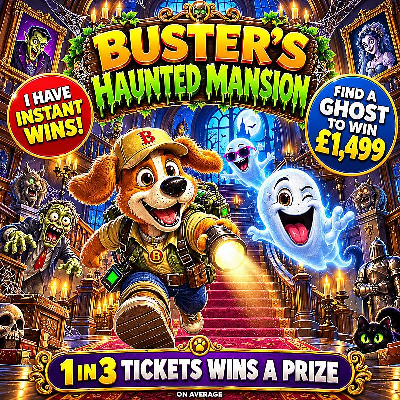 Buster's Haunted Mansion -👻 Find A Ghost. Win £1499